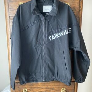 Men's Black Windbreaker Jacket